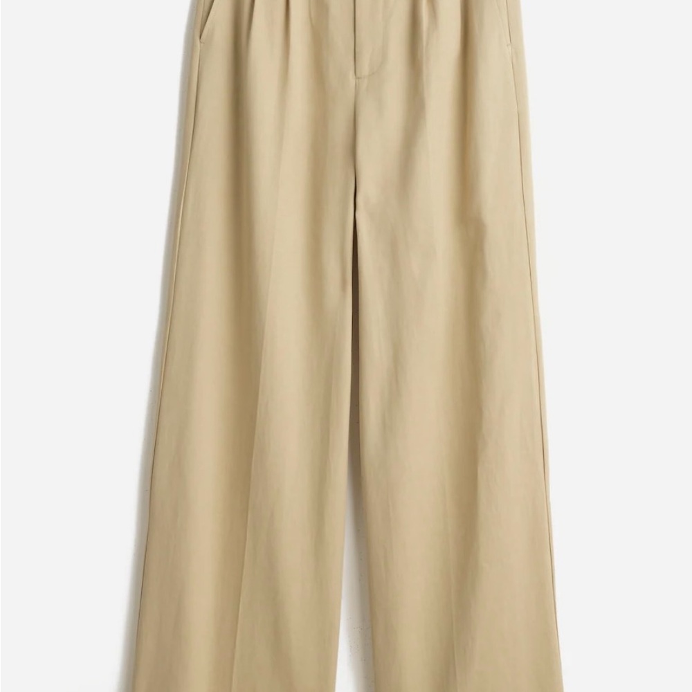 Madewell Petite Harlow Wide-Leg Pant in Vintage Khaki - Picture 5 of 10